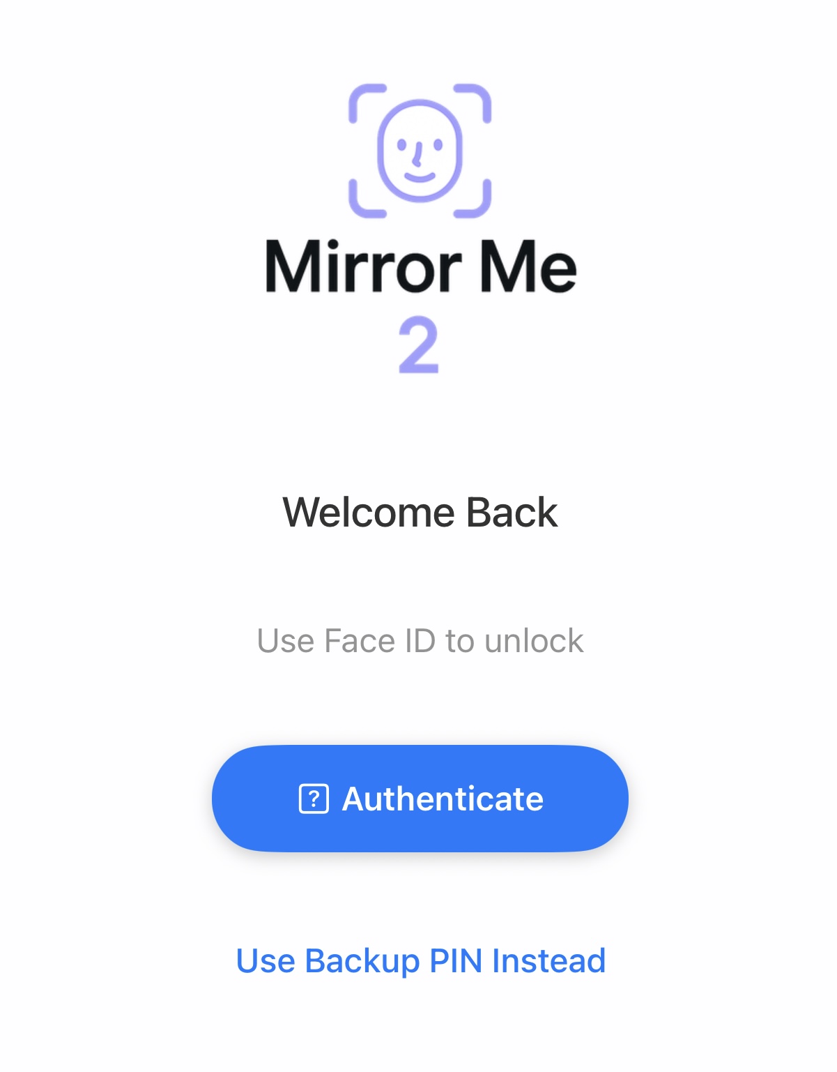Face ID Security Interface